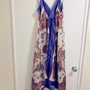 Nicole Miller Silk Scarf Dress Sz 10/12 or L